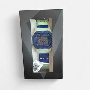 Activa Digital Sport Watch, Navy and Light Green, New In Box, Unisex